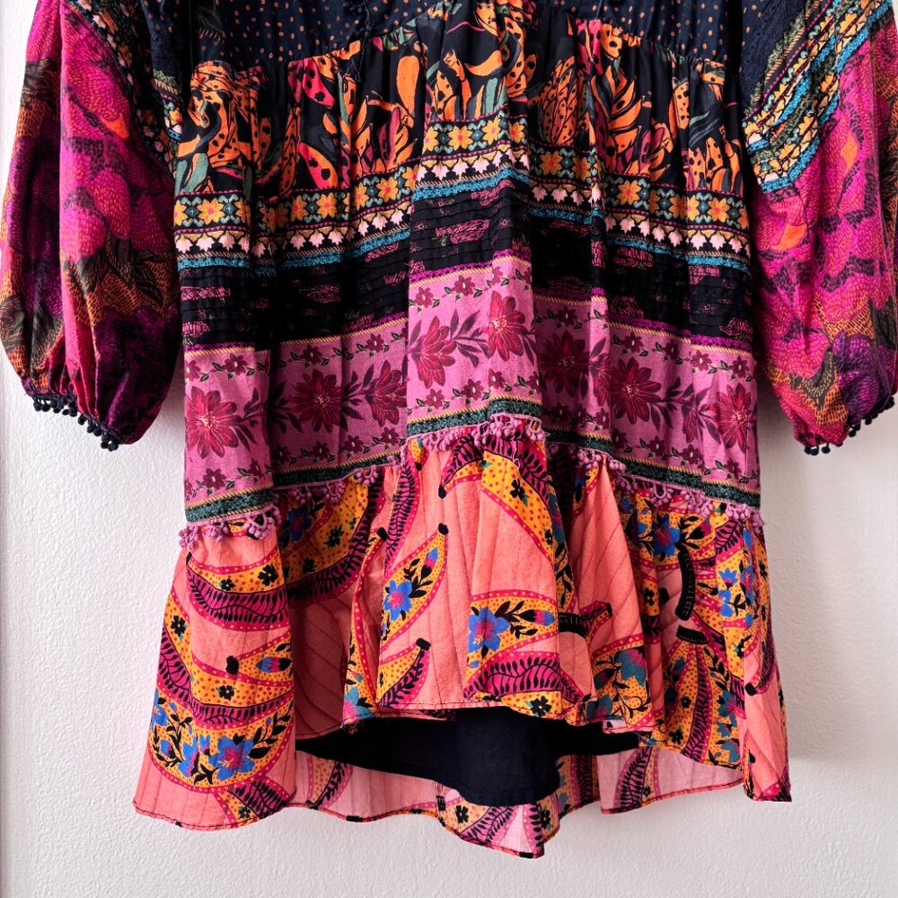FARM Rio Mixed Patchwork Mini Dress - Picture 5 of 7